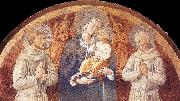 Madonna and Child between St Francis and St Bernardine of Siena dfg GOZZOLI, Benozzo